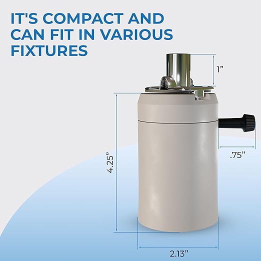 OHLECTRIC Porcelain 3-Way Turn Knob Mogul Socket with Hickey, Unglazed Mogul (E39 Base) High Heat Resistant Porcelain Socket, Lamp Fixture Replacement Socket, 750W, 250V, UL Listed