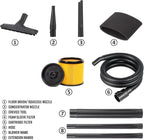 Armor All VBV809 0901 8-Gallon 4.5 Peak HP Wet/Dry Vacuum with Detachable Blower, Orange