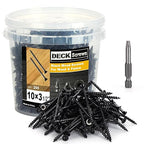 Deck Screws #10X3-1/2’’, T25 Star Torx Drive Flat Head Wood Screws, Black, 5lb