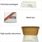 10 Pack Brushed Gold Cabinet Handles 3 3/4 Inch Hole Centers Square Cabinet Pulls Brass Plated Stainless Steel Kitchen Cabinet Handles Gold Hardware for Cabinets Drawer Pulls