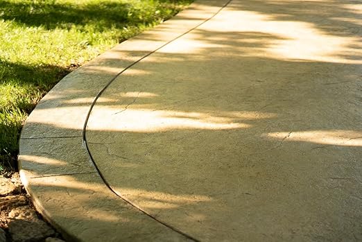 Stamped Concrete Sealer, 1 Gal - Clear, Water-Based, Satin Finish Sealer for Decorative Concrete Surfaces