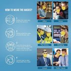 WWDOLL KN95 Face Mask 50 Pack, 5-Layers Breathable KN95 Masks, Yellow