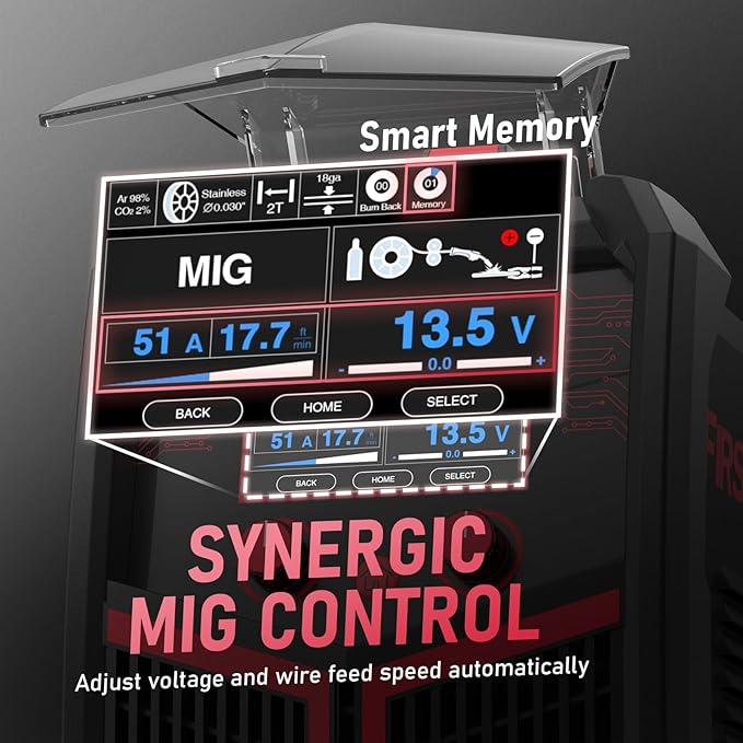 YESWELDER Plasma Cutter Welder Combo Gas MIG/Gasless MIG/Lift TIG/Stick/CUT 5 in 1 Welding Machine FIRSTESS MP200 Multi Process Welder