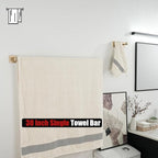 JQK Champagne Bronze Bath Towel Bar, 30 Inch 304 Stainless Steel Thicken 0.8mm Towel Rack Bathroom, Towel Holder Wall Mount, Total Length 32.36 Inch, TB250L30-CB