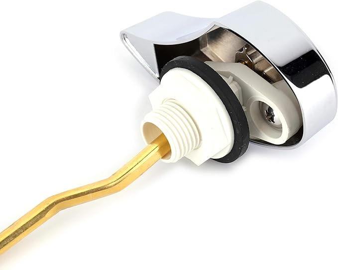 Left Hand Side Mount Trip Lever - Compatible with Toto Drake & Eco Drake Toilets - Replacement Parts THU068 Fits for Tank #ST743 / #ST743E, Chrome Finishes