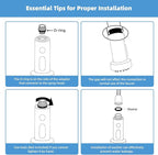 Hibbent Stainless Steels Pull Down Kitchen Faucet Head Replacement, 3 Function Sink Faucet Sprayer Head with 15 Adapters, Compatible with Moen, American Standard, Delta, Kohler Faucets, Brushed Nickel