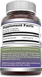 Amazing Formulas Creatine Monohydrate 3000 Mg Per Serving Capsules Supplement | Non-GMO | Gluten Free | Made in USA (3 Pack)
