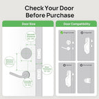 Anona Holo Wi-Fi Smart Lock with Keypad, Keyless Entry Deadbolt Door Lock with App Remote Control, AutoLock & Anomaly Detection, Non-Destructive Installation, Supports Alexa, Apple Home