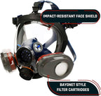 Parcil Distribution Gas Mask Survival Nuclear and Chemical Full Face Respirator - Organic Vapor & Particulate - CE Tested