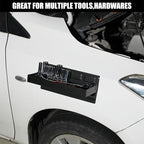 Mayouko 4PCS Magnetic Tool Parts Tray Shelf Set, Magnetic Storage for Toolbox, Tool Box Accessories for Van Workshop, Garage,Toolbox, Tool Chest, 6",8",10",12" Magnetic Tray