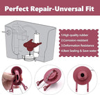 2-inch Universal Toilet Flapper, Rubber Seal Toilet Flapper Replacement Kit for Toilet Tank Compatible with American Standard, Kohler, Gerber, Toto Toilet 2 Pack (Red)