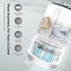 Portable Mini Washing Machine | Compact Deep Cleans Underwear, Baby Clothes, Small Laundry | Lightweight for Apartment, Dorm, Hotel, Travel & Camping | Quiet Energy-Efficient (White)