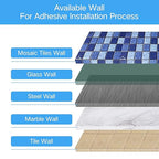 Adhesive for Shower Curtain Rods, High Strength Adhesive, Glue for for Tiles, Steel, Real Woods, Glasses, Marble, Slow Dry Modified Silicone Sealant, White Color, Weight 0.4 oz.