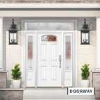 Darkaway Outdoor Lights Fixtures Wall Mount, Extra Large 26inch Outdoor Wall Sconce Lights with Water Ripple Glass for House Front Porch Patio Garage E12 Bulb Base