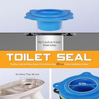 Toilet Flange Repair Kit, Universal Toilet Seal Parts for Wax Seal, Rubber Gasket Ring, Wax-Free Toilet Bowl Replacement kit Include Premium Nuts, Washers, 3.26Inch Bolts, Bolt Caps