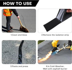 Boshen 1 Roll 2in x 33 FT Asphalt Crack Tape Self-Adhesive Asphalt Crack Filler Asphalt Joint Repair for Driveway Parking Lot Roof Asphalt Cement Road(3mm Thick), No Torch Required