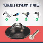 3 Inch Quick Change Disc Pad Holder, 6 Pcs Fast Lock Disc Holder, 1/4" Shank for Angle Die Grinder Attachments, Type R, for Polishing, Sanding and Surface Preparation