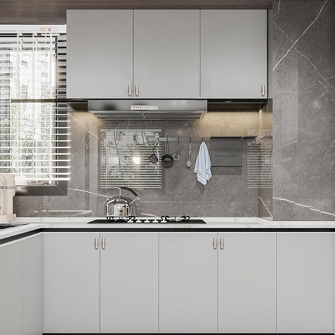 Asidrama 10 Pack Brushed Satin Nickel and Champagne Bronze Kitchen Cabinet Knobs Cabinet Hardware Zinc Knobs for Dresser Drawers