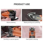 4-Pack Triangle Oscillating Sanding Pads – 3-1/8 Inch Hook & Loop Multi Tool Sanding Attachment for Woodworking, Paint Removal, and Finishing