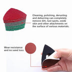 133PCS Oscillating Tool Sanding Pads Kit,125 Sandpaper, 2 Triangular Sanding Pads and 6 Triangular Scrubbing Pads for Surface Sanding,Mechanical Maintenance Cleaning,Polishing,Deburring