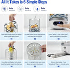 Underwear Washer, Portable Mini Washer, Spin-Dry & UV, 3 Liter Capacity/4000 mAh Battery, Type-C