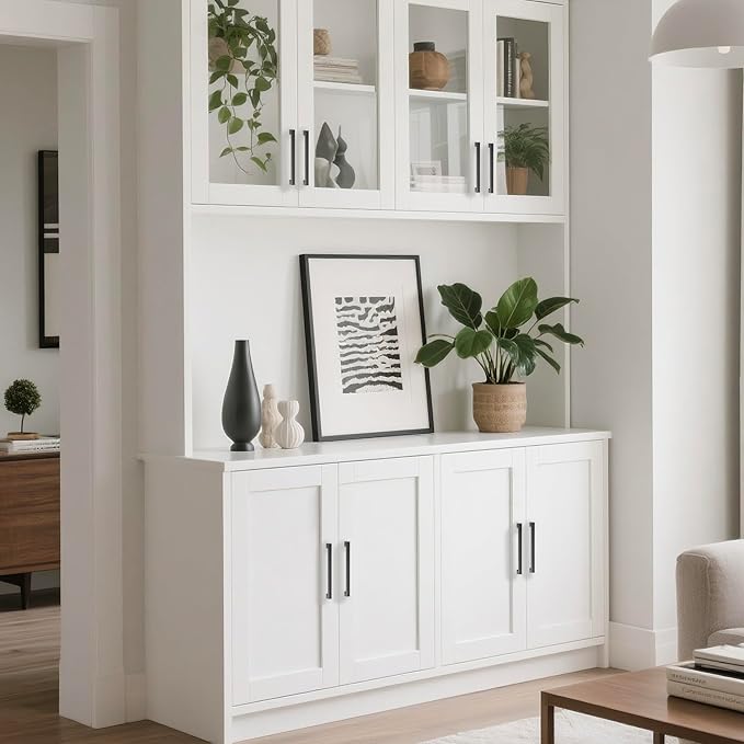 10 Pack 7.5 Inch(192mm) Hole Center Matte Dark Gunmetal Gray Modern Cabinet Pulls Kitchen Cabinet Handles Kitchen Cabinet Hardware Timeless Drawer Pulls for Dresser Cupboard Wardrobe, Gray(7.5x10)