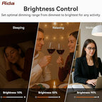 AIDA Digital Toggle Dimmer Switch for Dimmable LED, CFL & Incandescent Bulbs, Single Pole/3-Way, Screwless Wall Plate Included, UL Listed, No Neutral Wire Needed, Matte White (10 Pack)