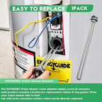 for AO Smith100108283 Water Heater Element 4500W 240V,for ECT 52 55 66 80 120,ECS 30 40 50,ECLN ELJN ECJN 40,ECL 30 50, E6 Electric Water Heaters, Replace100108284 9000092015 9000092045