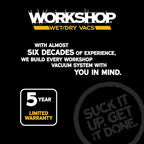 WORKSHOP Wet/Dry Vacs Shop Vacuum WS0255VA 2.5-Gallon 1.75 Peak HP Portable Wet Dry Vacuum Cleaner with Filter Bag, Hose and Attachments for Cleaning in the Home