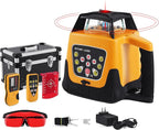 Automatic Self Leveling Rotary Laser, 500m Red Cross Line Laser, 360 Degree Rotating Horizontal & Vertical Laser Level Kit, IP67 Transit Level (Rotary Laser Level Kit)