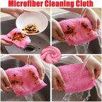 Bamboo Microfiber Cleaning Cloth-8Pcs Kitchen Wash Cloths,Wood Fiber Window Glass Rags,Micro Fiber Cloth for Cleaning Suitable for Dishes,Car Towel Rag Made From Baby Washcloths Material (pink)