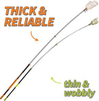 Fruit Picker Pole with Basket Telescoping 4-12 ft Apple Picker Extension Pole // Telescopic Fruit Tree Picker Tool for Picking Orange Mango Avocado Lemon Pear // The Ultimate High-Reach Fruit Grabber