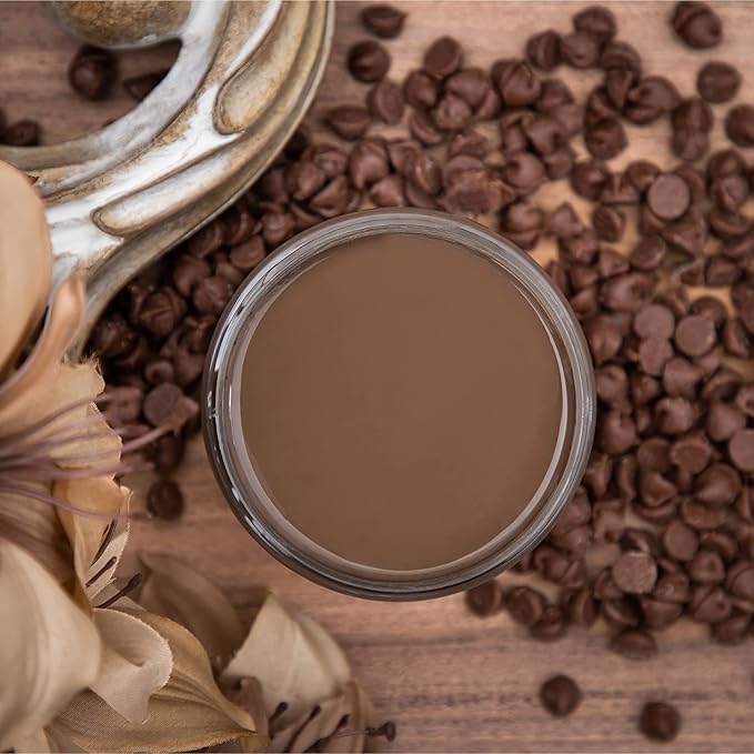 Dixie Belle Paint Company Chalk Finish Furniture Paint - Chocolate (4oz) - Matte Creamy Brown Chic Chalk Mineral DIY Furniture Paint