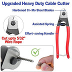 CKE 500FT 1/8" Black Stainless Steel Cable Railing System Hardware, T316 Stainless Steel Cable Wire Rope, 1850 lb Breaking Strength, 7x7 Strands Black Aircraft Cable for Deck Stair Fence Railing, BCW6