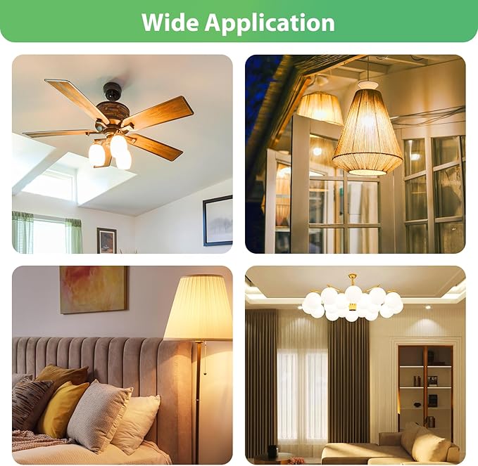 LED Refrigerator Light Bulb, 40W Equivalent, 120V, Fridge Light Bulb 2700K Soft White, A15 Appliance Bulb 5.5W for Freezer, 650LM, E26 Standard Base, 120V, Non-Dimmable, 6 Pack