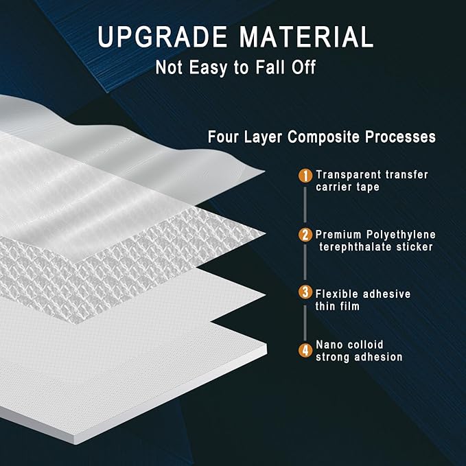 Reflective Mailbox Numbers 4 Inch (0-9) for Outside House Address Number Stickers for Mail Box White Self-Adhesive Stickers-Waterproof and UV Resistant Signs, Door, Address Farmhouse Decor(6 Sets)