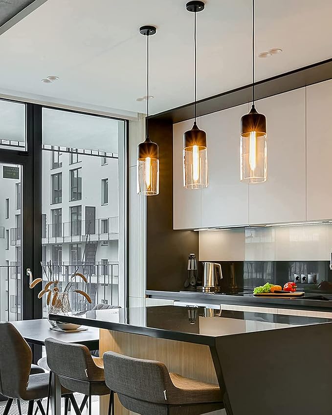 Long T10 LED Bulb, 7.3in Vintage Edison Dimmable Bulb 6W 2700K Warm White Tubular Bulbs, E26 Medium Base Clear 600LM 60W Equivalent for Cylinder Pendant Wall Sconces Chandelier Vanity 6Pack