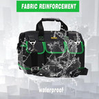 FASTECH 22 Inch Tool Bag With Molded Base and Comfortable Shoulder Straps, Waterproof Wide Mouth Tool Kit, Tool Storage Package For Men/Women (Green22IN)
