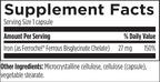 Designs for Health Ferrochel Chelated Iron - Highly-Absorbable Iron Supplement for Women & Men as Ferrous Bisglycinate Chelate - Iron Pills Safe for Pregnant Women & Teens (120 Vegan Iron Capsules)