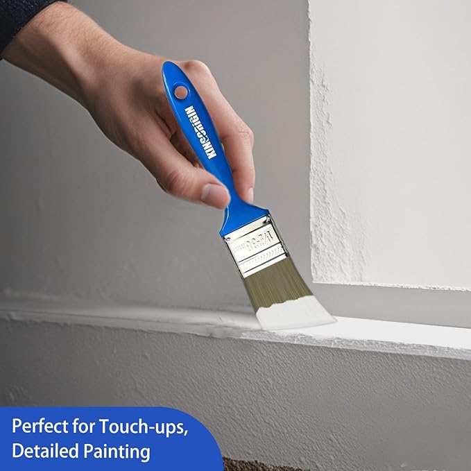 King Origin Versatile Paint Brush Set, 30 Pack, 5 Sizes Paint Brushes (0.5" 1" 1.5" 2" 2.5"), Small Paint Brushes for Walls, Furniture, Crafts - Detailed Painting & Larger Surface Coverage