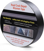 Boshen 1 Roll 2in x 33 FT Asphalt Crack Tape Self-Adhesive Asphalt Crack Filler Asphalt Joint Repair for Driveway Parking Lot Roof Asphalt Cement Road(3mm Thick), No Torch Required