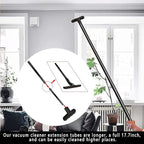 13Pcs Universal Vacuum Attachment Kit 1-1/4" Vacuum Hose Adapter Wet Dry Plastic Vacuum Cleaners Accessories with Extension Wand Horse Hair Brush Flexible Crevice Tool Adapter for Shop Vac Attachment