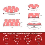 3M VHB Round Double Sided Adhesive 1" Diameter 40 PCS, Heavy Duty Double Sided Adhesive Dots, 5925 Sticky Mounting Foam Tape Strong Adhesive for Car Décor Home Office Logos, 0.025in Thick, Black