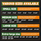 RAINDEWAY Tarps Heavy Duty Waterproof 50x50 Feet,10Mil Thick Multipurpose Large Tarp Cover with Metal Grommets and Reinforced Edges,Silver/Brown Tarp