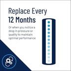 Pentair Pentek CBC-10 Carbon Water Filter, 10-Inch, Under Sink Carbon Block Replacement Cartridge with Bonded Powdered Activated Carbon (PAC) Filter, 10" x 2.5", 0.5 Micron