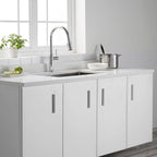 KRAUS Sellette Single Handle Spot Free Stainless Steel Pull-Down Kitchen Faucet with Deck Plate, KPF-1680SFS