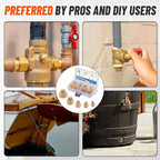 18PCS Brass Pipe Fitting,1/8" 1/4" 3/8" 1/2" 3/4" NPT Male Square Head Plug Brass Cored Plugs Fittings for Boat,Gas,Drain Plug