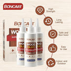 Wood Glue, 8.45fl.oz Super Strong Adhesion Wood Glue for Furniture Heavy Duty, Clear After Drying, Waterproof, for Woodworking, Crafts, Repair, Furniture Assembly (3 Pack)