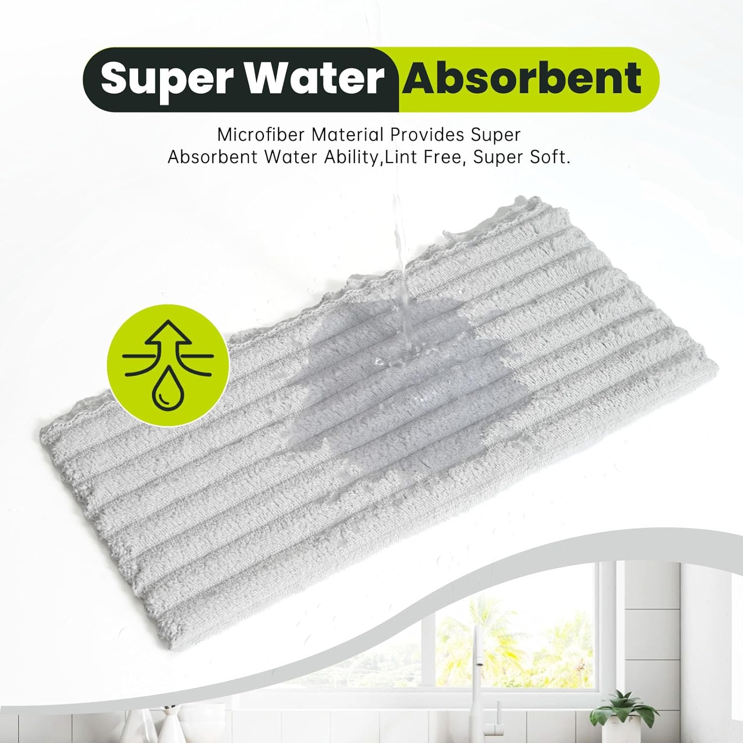 Kitchen Dish Cloths,Super Absorbent Coral Velvet Dish Towels,Quick Drying Kitchen Towels No Lint Dish Rags,Reusable Household Microfiber Cleaning Cloth,12X12 inches(12 Pack,Light Grey Streak)