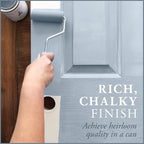 AMY HOWARD AT HOME Chalk-Based One Step Paint for Furniture, Cabinetry, Decor, Finish, and More | No Stripping, Sanding, or Priming | Ultra-Light Base | 16 Ounce | Ambala Blue